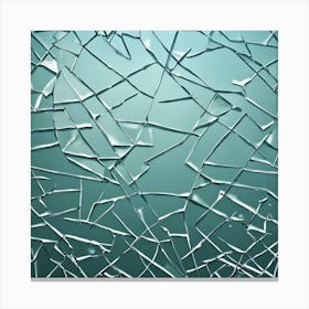 Broken Glass Background Canvas Print