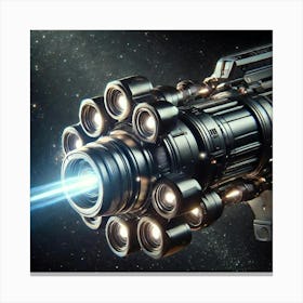 Aether Spear Destroyer Ion Beam Cannons 1024 Canvas Print