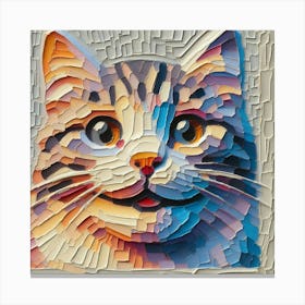 A happy cat Canvas Print