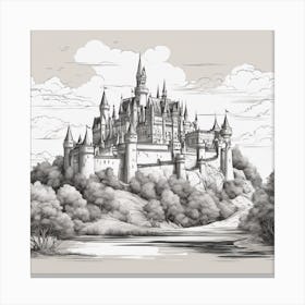 Castle In The Sky 3 Canvas Print