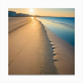 Sunset On The Beach Canvas Print