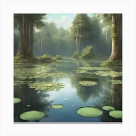 Lily Pond 1 Canvas Print