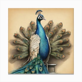 Peacock 44 Canvas Print