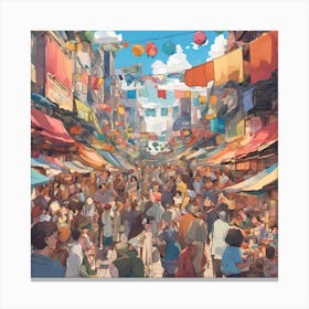 Taipei Market Canvas Print