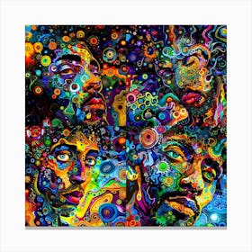 Spaced And Time - Psychedelic Canvas Print