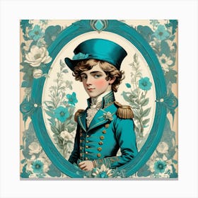 Boy In Blue Uniform Canvas Print