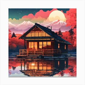 House On The Lake Canvas Print
