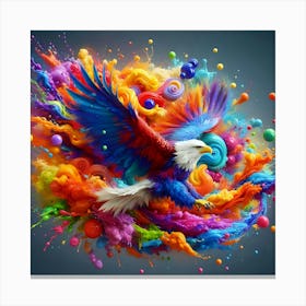 Colorful Eagle Canvas Print