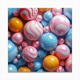 Candy Spheres Canvas Print
