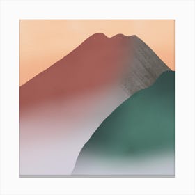 Volcanic Mountain Square Canvas Print
