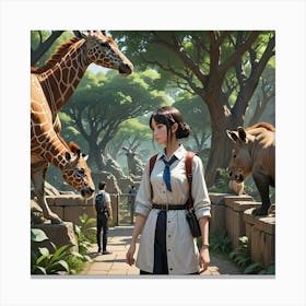 AT THE ZOO Canvas Print