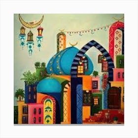 Islamic City Canvas Print