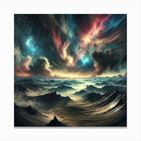 Space Landscape 21 Canvas Print