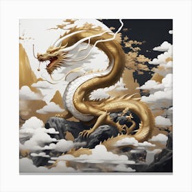 Golden Dragon Canvas Print