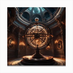 Armillary in a quiet space Canvas Print