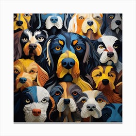 Many Dogs Canvas Print