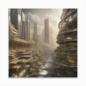 Futuristic City 31 Canvas Print