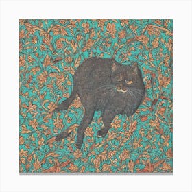 william morris art cat Canvas Print