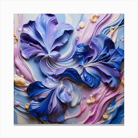 Abstract Flower Painting 3 Canvas Print