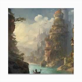 Fantasy City 93 Canvas Print