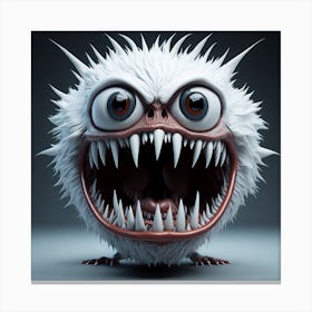 Leonardo Diffusion A 3d Hd Monster Face Big Eyes Clearly Visi 0 (2) Canvas Print