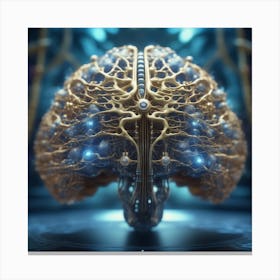 Futuristic Brain 46 Canvas Print