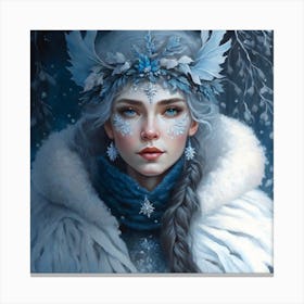 Snow Girl Canvas Print