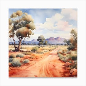 Road To Uluru Canvas Print