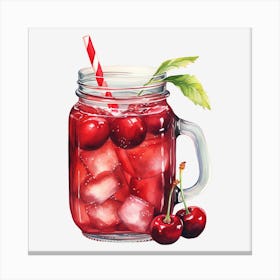 Cherry Margarita 3 Canvas Print