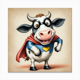 Super Cow 9 Canvas Print