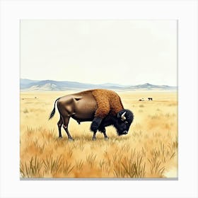 Bison 2 Canvas Print