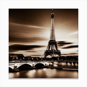 Eiffel Tower In Paris 10 Canvas Print