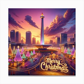 Christmas In Indonesia Canvas Print