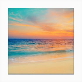 Sunset On The Beach 9 Canvas Print