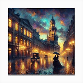 Night In The City 1 Canvas Print