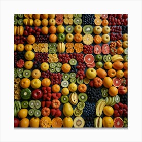 Fruit Collage Canvas Print