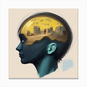 Inside her head Canvas Print