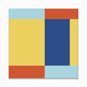 Square In A Square Bauhaus Style Canvas Print