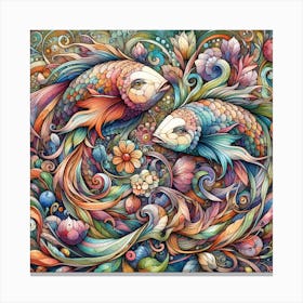 Colorful fish 2 Canvas Print