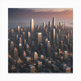 New York City Skyline 8 Canvas Print