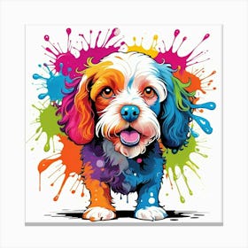 Graffiti Cockapoo 2 Canvas Print