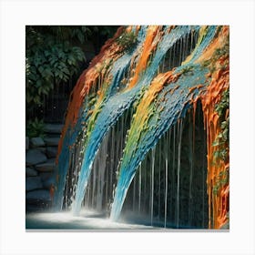 Rainbow Waterfall Canvas Print