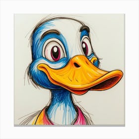 Duck Drawing 24 Canvas Print