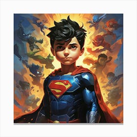 Super Shadows Boy Of Tomorrow Art Print 3 Canvas Print