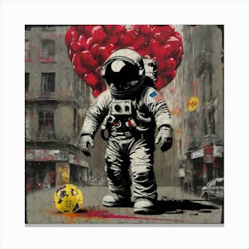 Street soccer Canvas Print