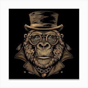 Steampunk Gorilla 8 Canvas Print