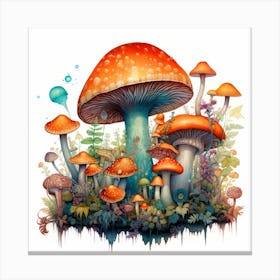 Mushrooms And Fungi 1 Canvas Print