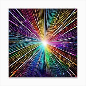 Abstract Light Burst 1 Canvas Print