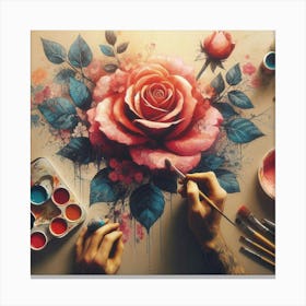 Rose Painting Canvas Print