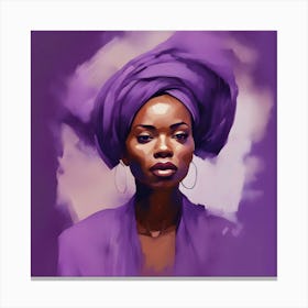 Purple Woman 1 Canvas Print